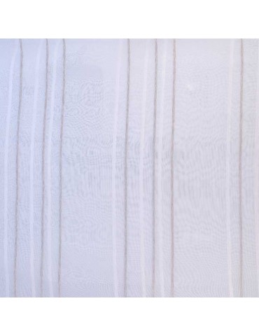 Voilage blanc 100 % polyester hauteur 300 cm
