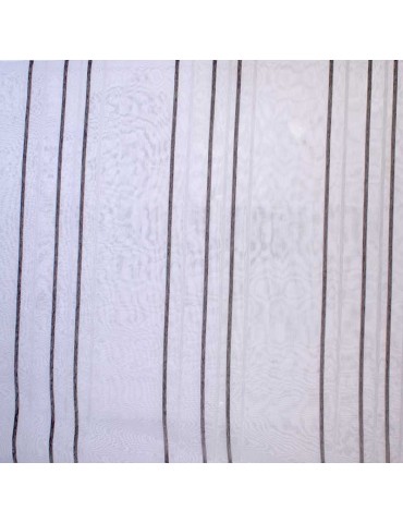 Voilage blanc 100 % polyester hauteur 300 cm