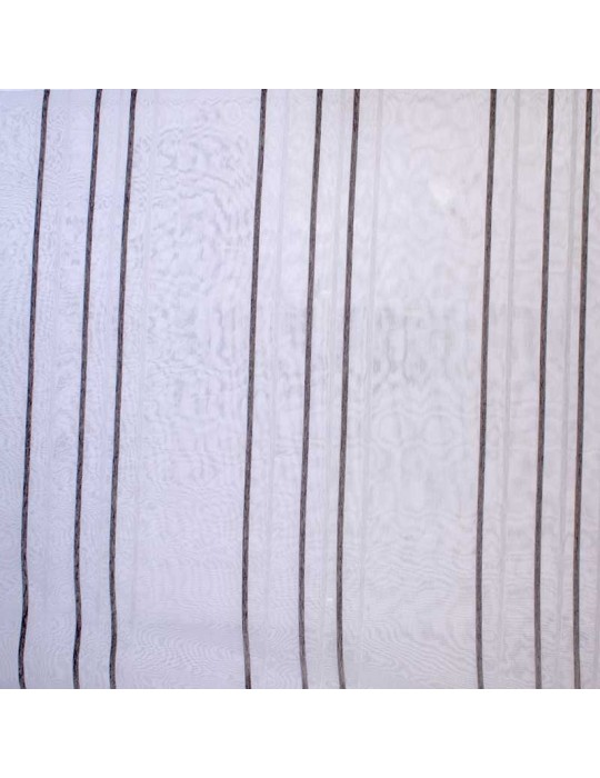Voilage blanc 100 % polyester hauteur 300 cm