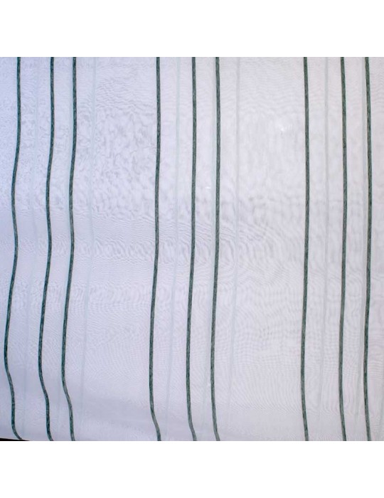 Voilage blanc 100 % polyester hauteur 300 cm