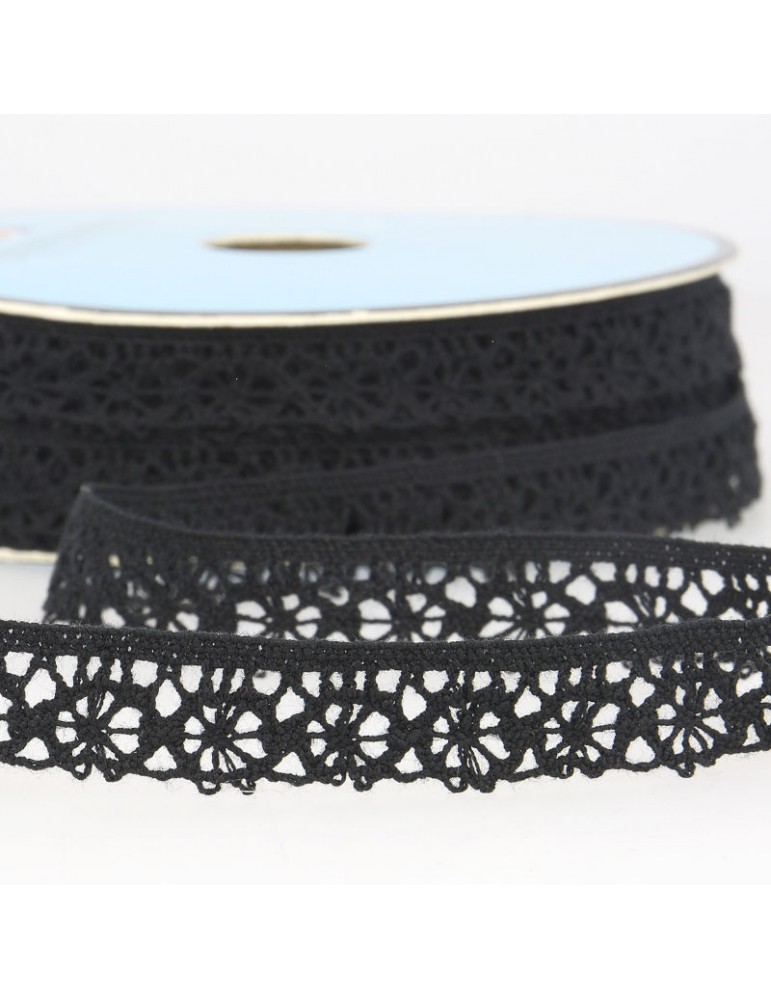 Dentelle polyester noir Dentelle polyester noir