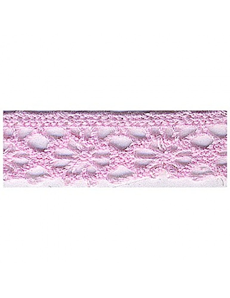 Dentelle polyester rose Dentelle polyester rose