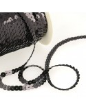 Ruban de paillettes 6 mm noir Ruban de paillettes 6 mm noir