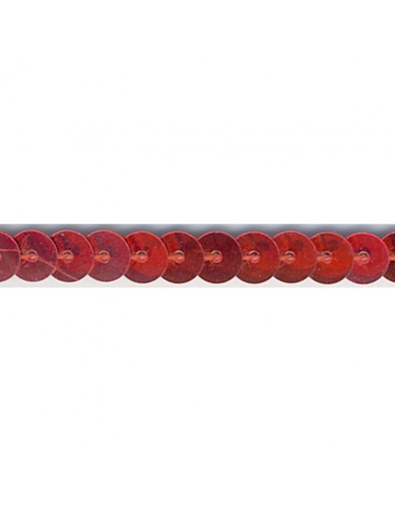 Ruban de paillettes 6 mm rouge Ruban de paillettes 6 mm rouge