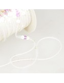Ruban de paillettes 6 mm blanc Ruban de paillettes 6 mm blanc