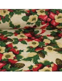 Coupon coton/polyester noël 50 x 140 cm vert Coupon coton/polyester noël 50 x 140 cm vert