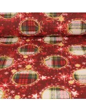 Coupon coton/polyester Noël 300 x 140 cm rouge Coupon coton/polyester Noël 300 x 140 cm rouge