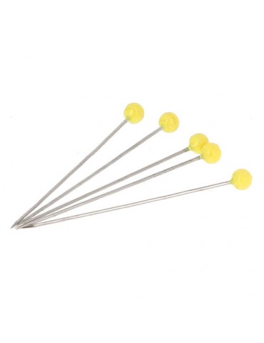 Boîte de 80 épingles tête jaune 44 mm