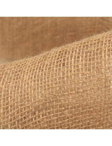 Toile de jute largeur 20 cm beige