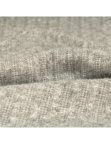 Tissu d'habillement jersey uni gris