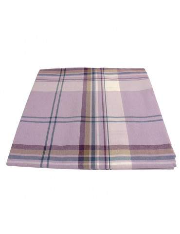 Coupon tissu ameublement quadrillage violet 150 x 280 cm
