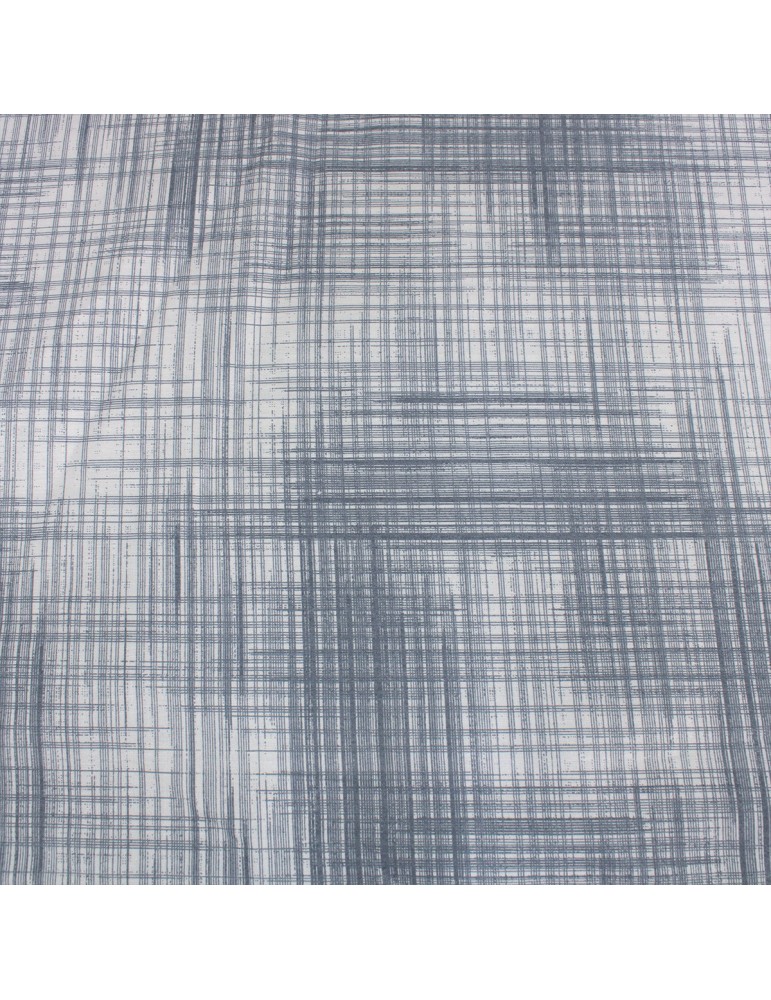 Coupon habillement imprimé quadrillage bleu 150 x 140 cm Coupon habillement imprimé quadrillage bleu 150 x 140 cm