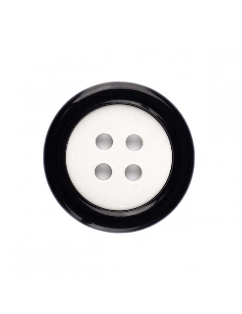 Bouton clown 2 éléments noir/blanc Bouton clown 2 éléments noir/blanc