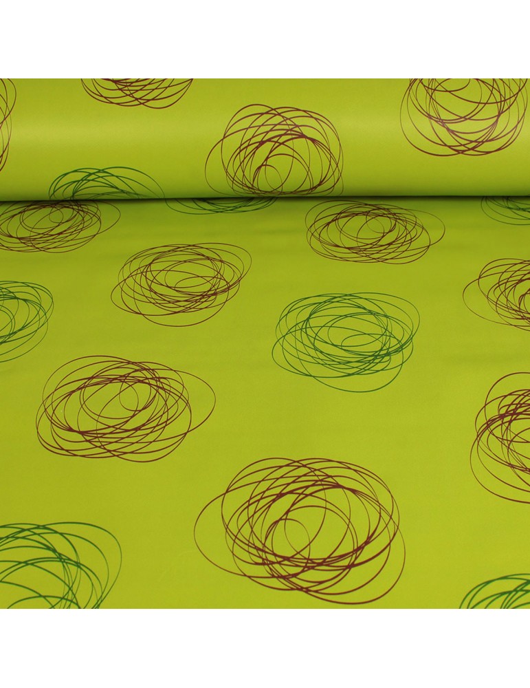 Protège table imprimé antitaches 140 cm vert Protège table imprimé antitaches 140 cm vert
