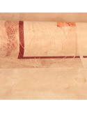 Toile cirée imprimée 140 cm beige