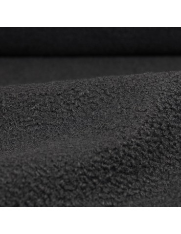 Fourrure synthétique mouton 100 % polyester gris