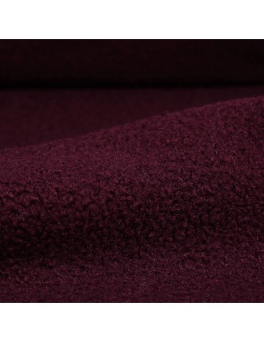 Fourrure synthétique mouton 100 % polyester rouge