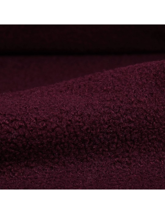 Fourrure synthétique mouton 100 % polyester  rouge