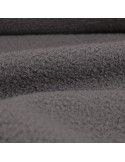 Fourrure synthétique mouton 100 % polyester gris