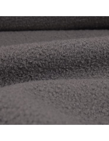 Fourrure synthétique mouton 100 % polyester gris