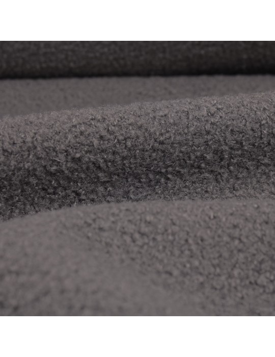 Fourrure synthétique mouton 100 % polyester gris