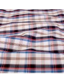 Coupon habillement coton 200 x 145 cm quadrillage bleu/rouge Coupon habillement coton 200 x 145 cm quadrillage bleu/rouge