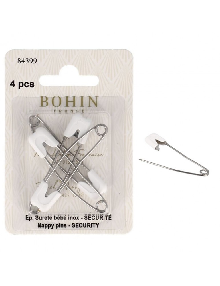 Épingles de sûreté bébé inox 4 pcs Épingles de sûreté bébé inox 4 pcs
