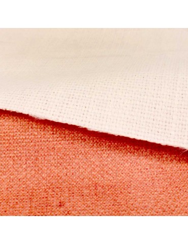 Coupon toile ameublement 50 x 140 cm orange