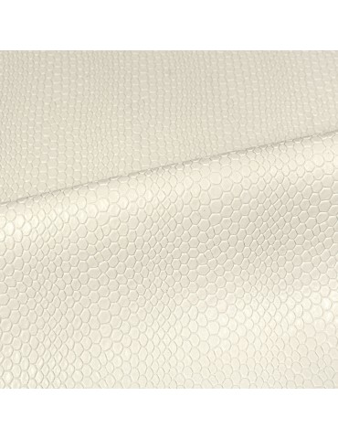 Coupon skaï écailles blanc 50 x 70 cm
