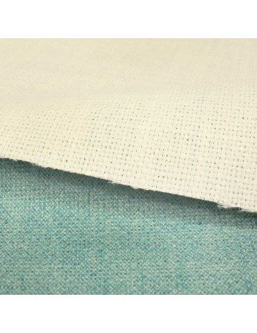 Coupon toile ameublement 50 x 140 cm bleu