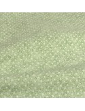 Coupon habillement 100 % coton 300 x 145 cm vert pois blanc Coupon habillement 100 % coton 300 x 145 cm vert pois blanc