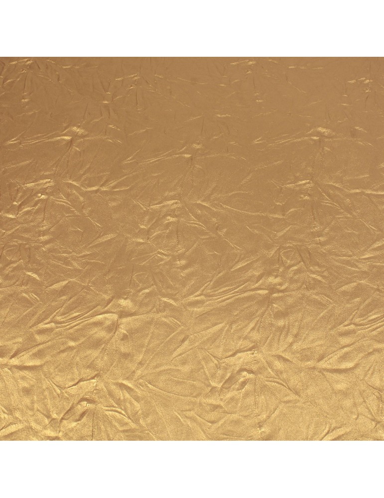 Coupon skaï effet froissé or 50 x 70 cm doré Coupon skaï effet froissé or 50 x 70 cm doré