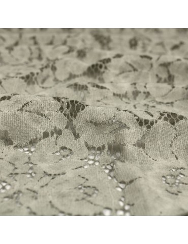 Coupon tissu d'habillement dentelle 150 x 140 cm vert