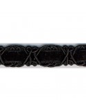 Galon robe 16 mm noir Galon robe 16 mm noir