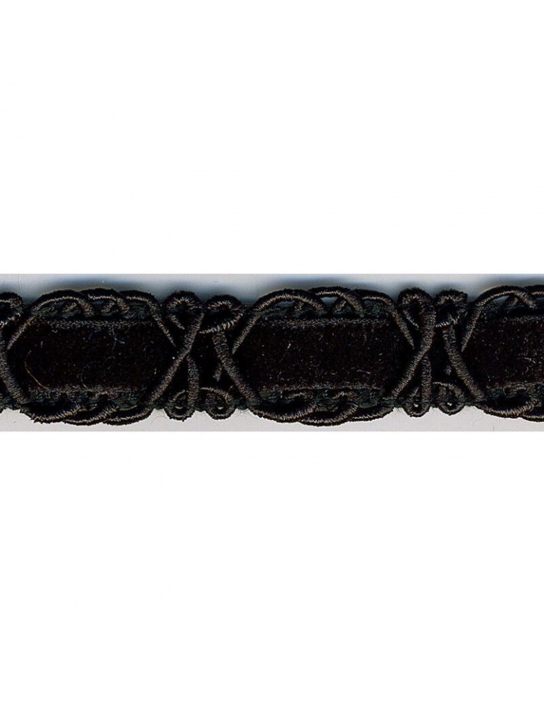 Galon robe 16 mm noir Galon robe 16 mm noir