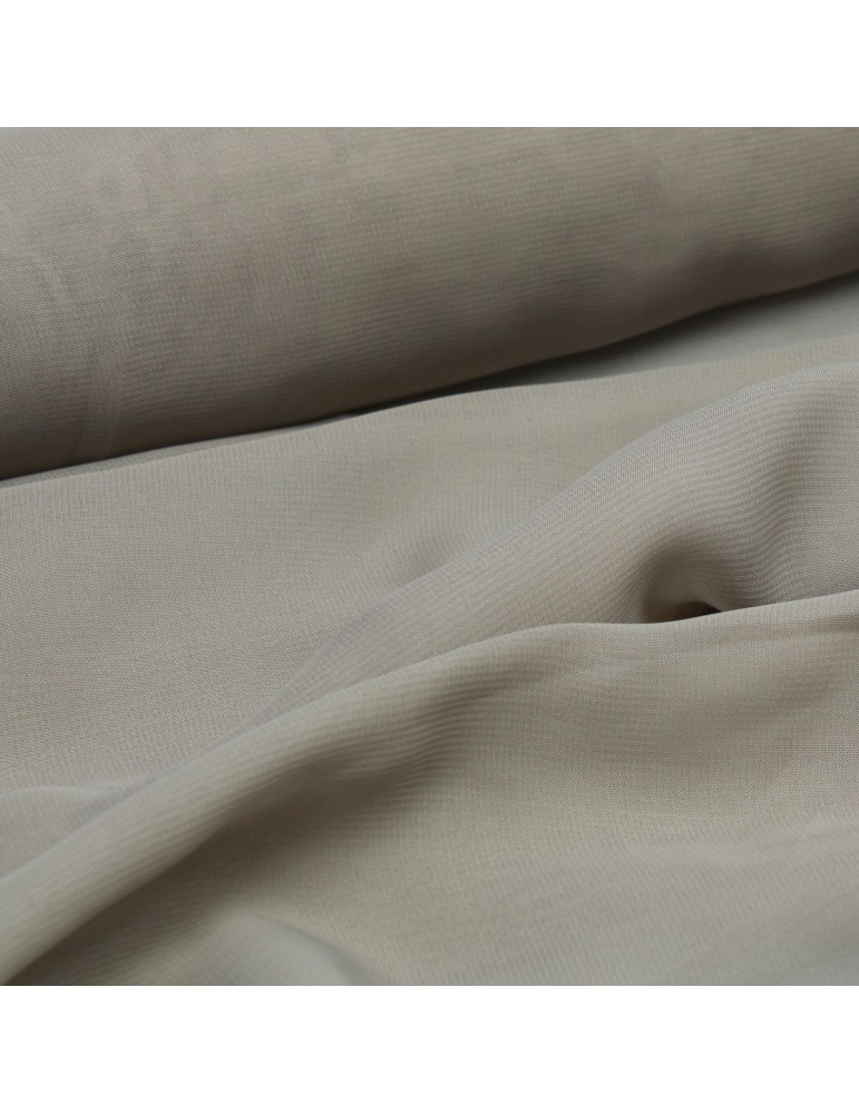 Tissu mousseline taupe Tissu mousseline taupe