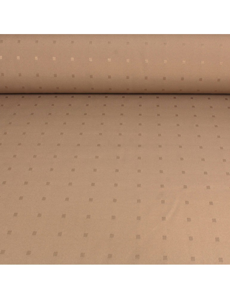 Tissu nappe polyester/coton anti-taches 160 cm marron Tissu nappe polyester/coton anti-taches 160 cm marron