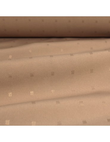 Tissu nappe polyester/coton anti-taches 160 cm  marron