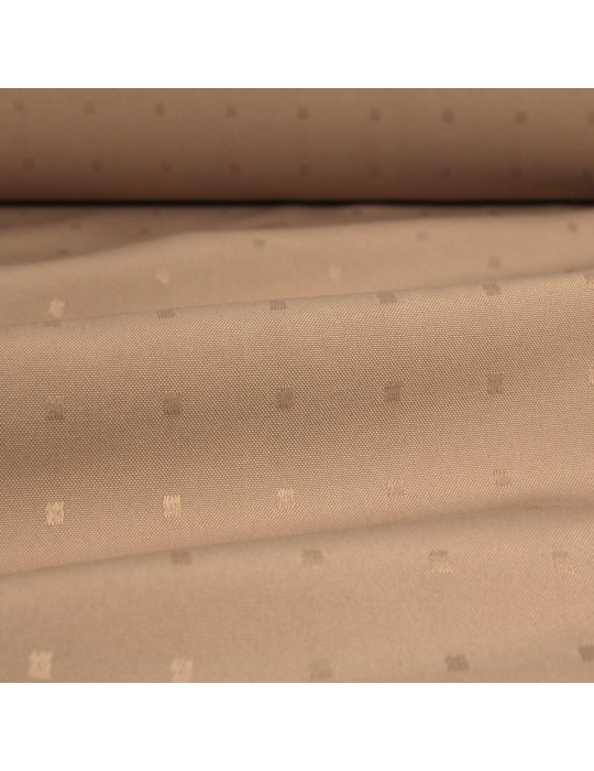 Tissu nappe polyester/coton anti-taches 160 cm  marron