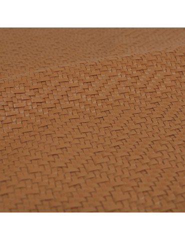 Coupon skaï imprimé 50 x 70 cm marron