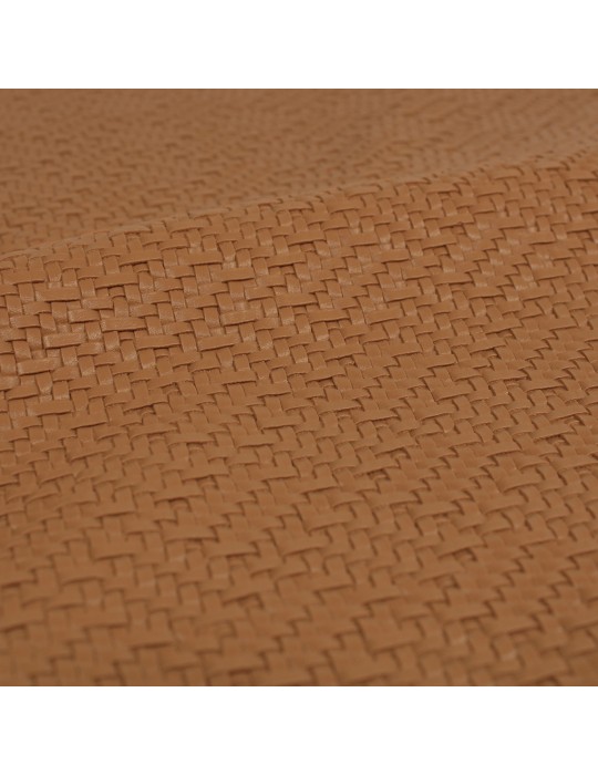 Coupon skaï imprimé 50 x 70 cm marron