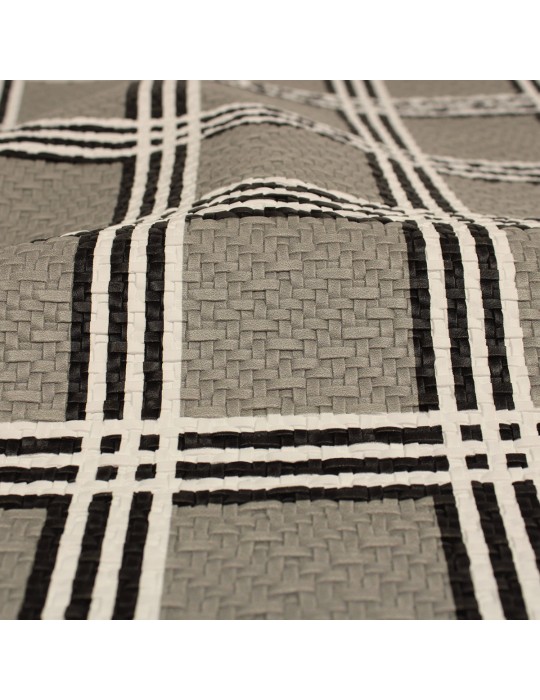 Coupon skaï imprimé 50 x 70 cm gris