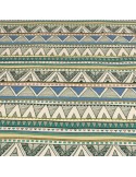Coupon skaï imprimé motifs aztèques 50 x 68 cm multicolore Coupon skaï imprimé motifs aztèques 50 x 68 cm multicolore