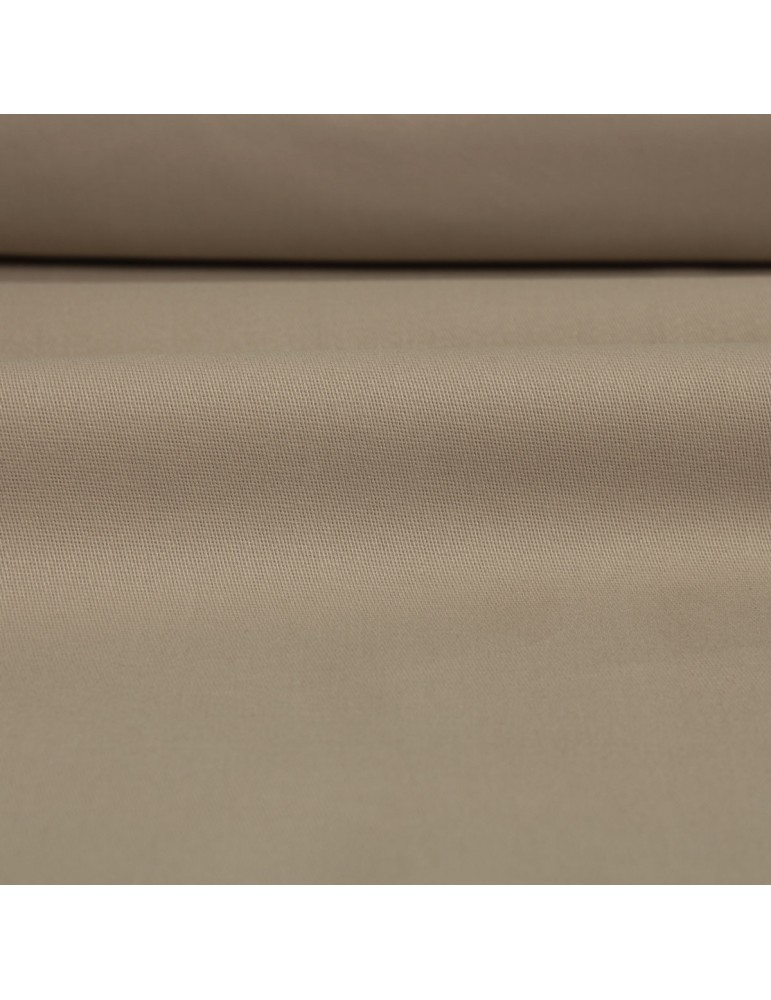 Toile unie coton/élasthanne 147 cm beige