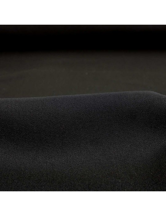 Tissu touché laine noir
