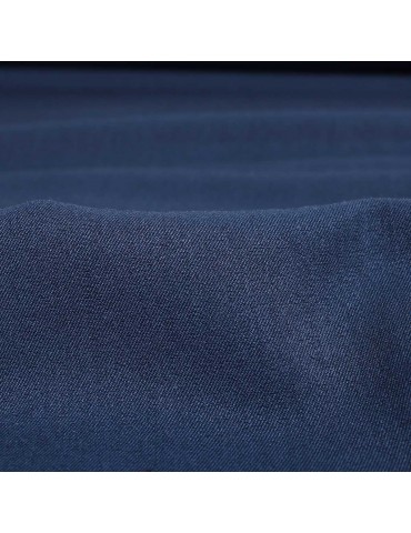 Tissu touché laine bleu