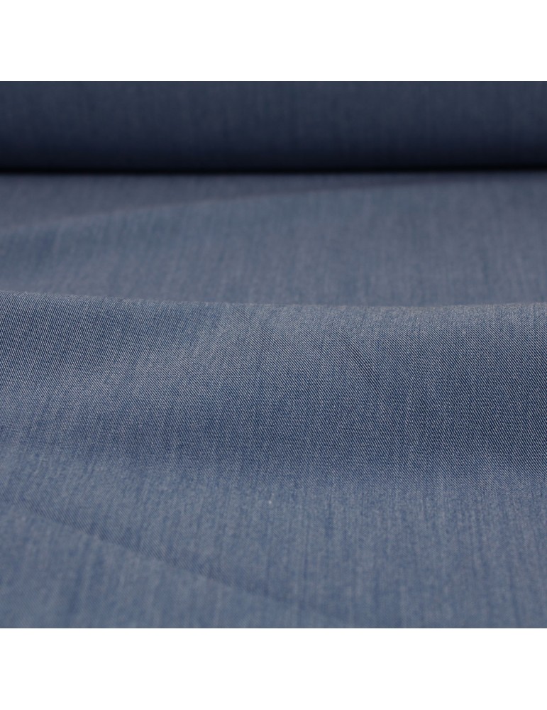 Tissu gabardine uni 150 cm bleu Tissu gabardine uni 150 cm bleu