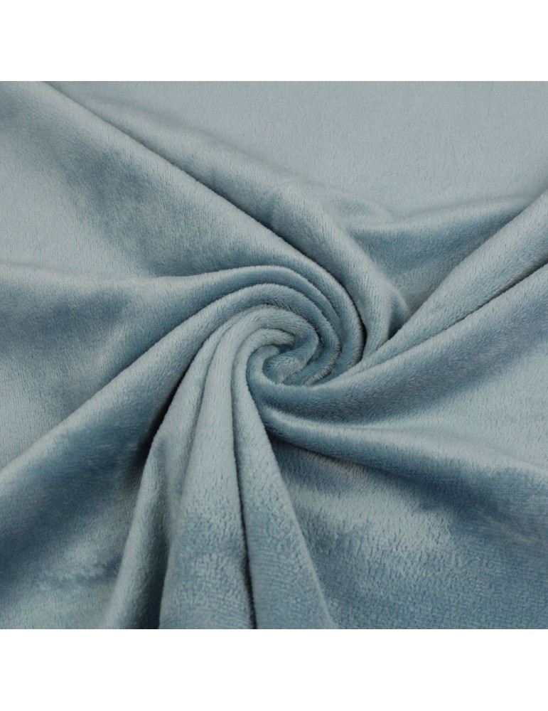 Tissu minky uni lisse 150 cm bleu Tissu minky uni lisse 150 cm bleu