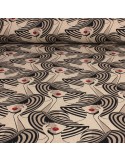 Toile imprimée glamour chic noir Toile imprimée glamour chic noir