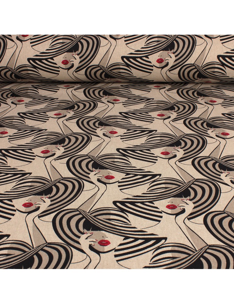 Toile imprimée glamour chic noir Toile imprimée glamour chic noir